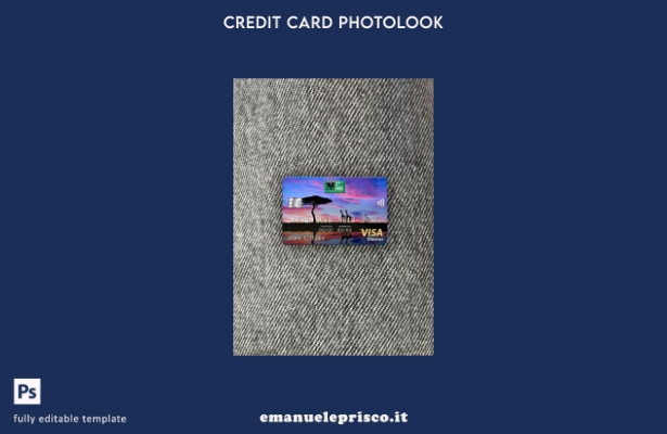modello frontale photolook elettronico per visto Uganda Bank of Africa in stile 